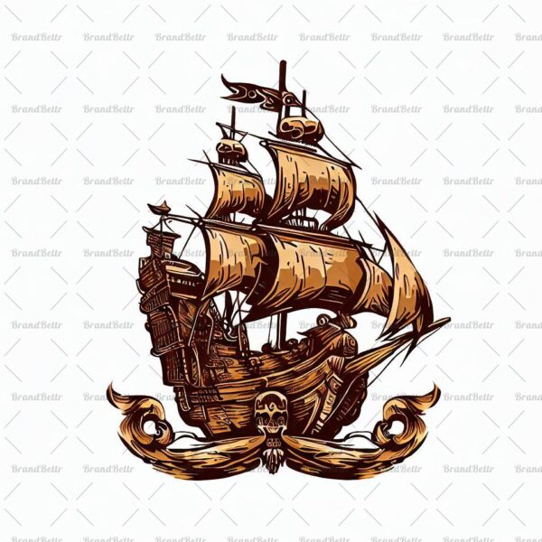 Antikes Piratenschiff